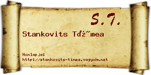 Stankovits Tímea névjegykártya